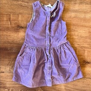 NWOT Mini Boden Purple Corduroy Dress